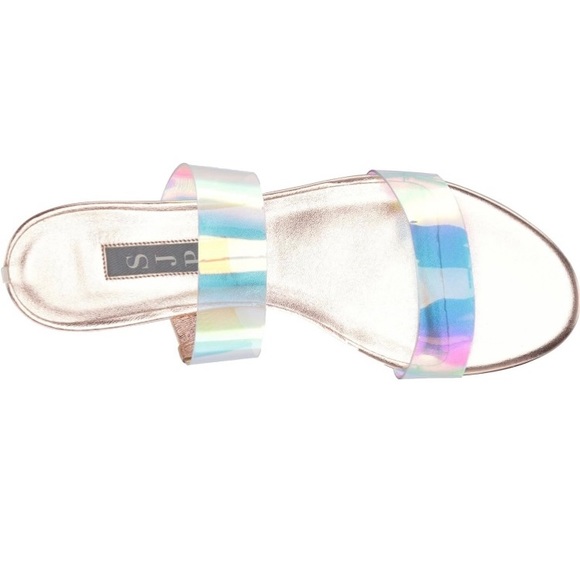 SJP by Sarah Jessica Parker Womens SlideSandal, ROSE LEATHER,Size 11US M W/bag - Picture 5 of 7